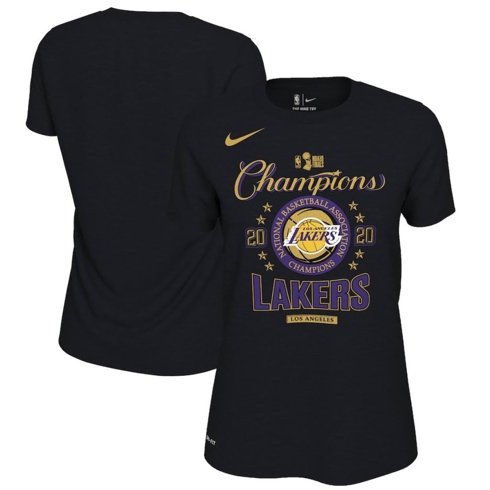Los Angeles Lakers Nike Women's 2020 NBA Finals Champions Locker Room T-Shirt